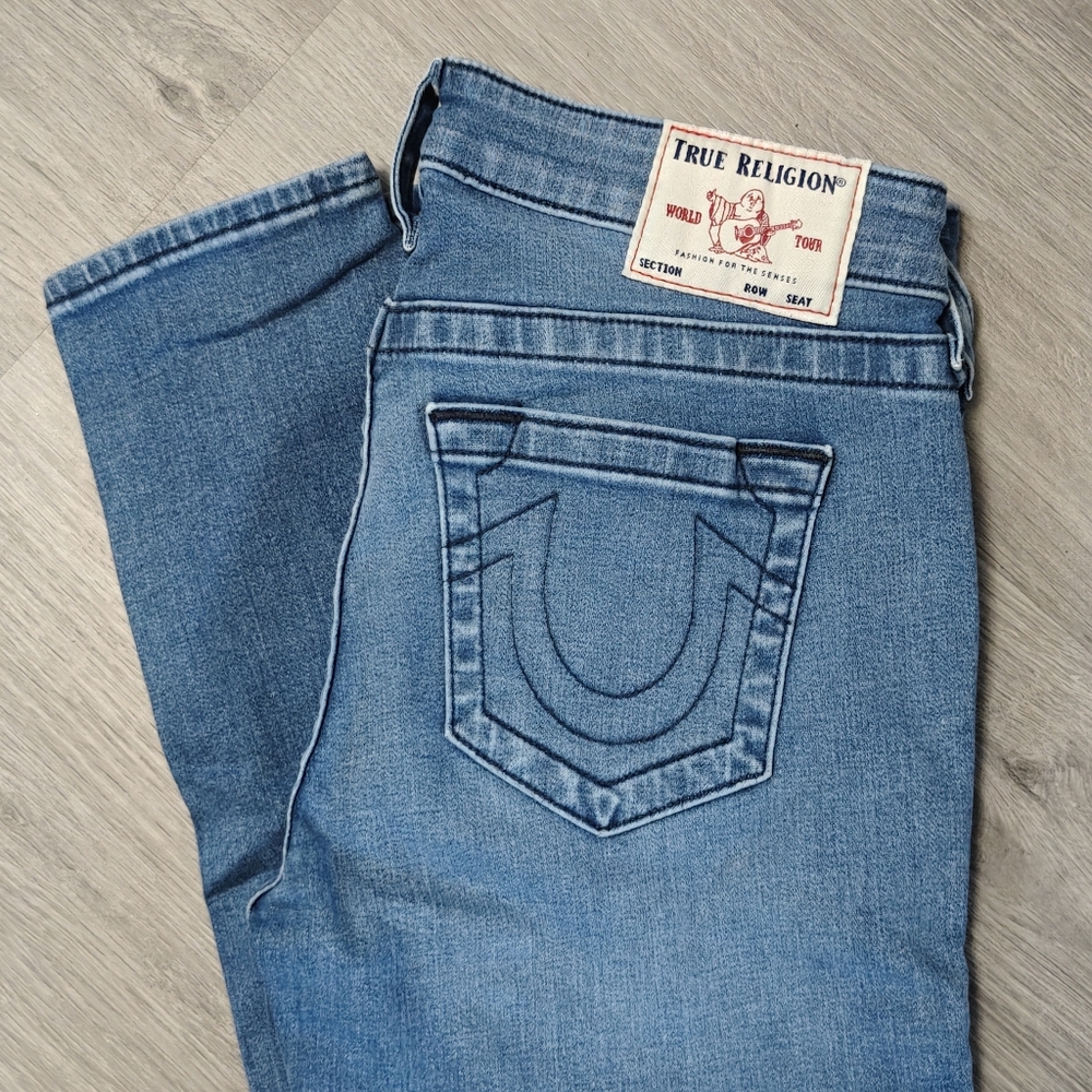 Halle Mid Rise Super Skinny True Religion Jeans